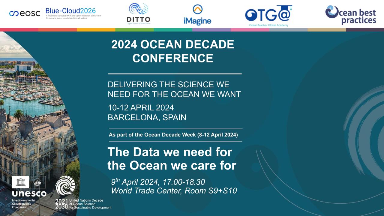 "The Data we need for the Ocean we care for" - Satellite event at 2024 UN Ocean Decade Conference