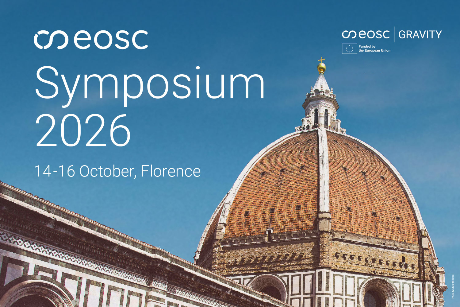 eosc symposium banner with Florence's cathedral 
